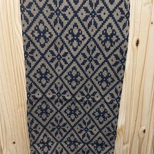 Primitive Reproduction Navy And Tan Table Runner 31.5x13.5”